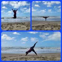 Yoga am Strand